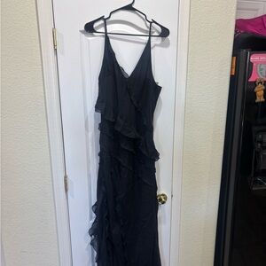 Abercrombie & Fitch Black Asymmetrical Dress